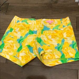 Yellow rose Lilly Pulitzer shorts